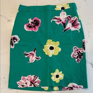 J Ceew floral pencil skirt